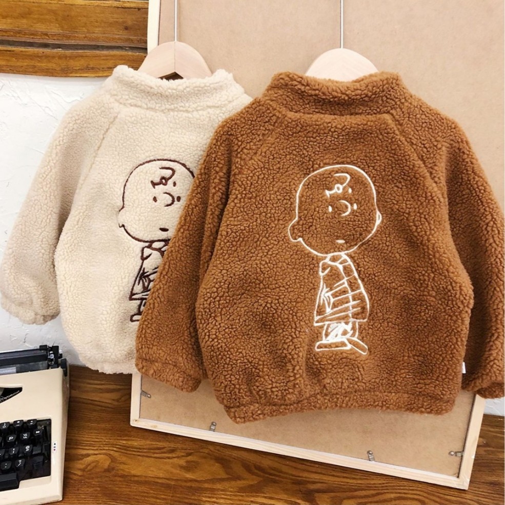 Paypayフリマ セール 新品未使用 チャーリーブラウン ボアジャケット アウター 韓国子供服 Paypayフリマ セール 新品未使用 チャーリーブラウン ボアジャケット アウター 韓国子供服