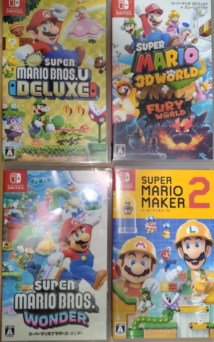 Switch マリオシリーズ4つ switch】マリオ シリーズ4本セット ソフト(パッケージ版)