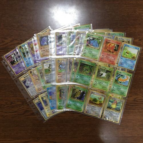 100%正規品 旧裏 ポケモンカード ☆旧裏面 拡張シート 108枚 108種 緑 赤 青 まとめ売り