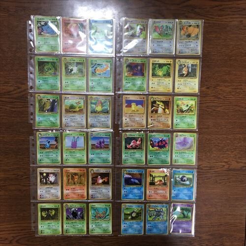 【希望者のみラッピング無料】 旧裏 ポケモンカード ☆旧裏面 拡張シート 108枚 108種 緑 赤 青 まとめ売り
