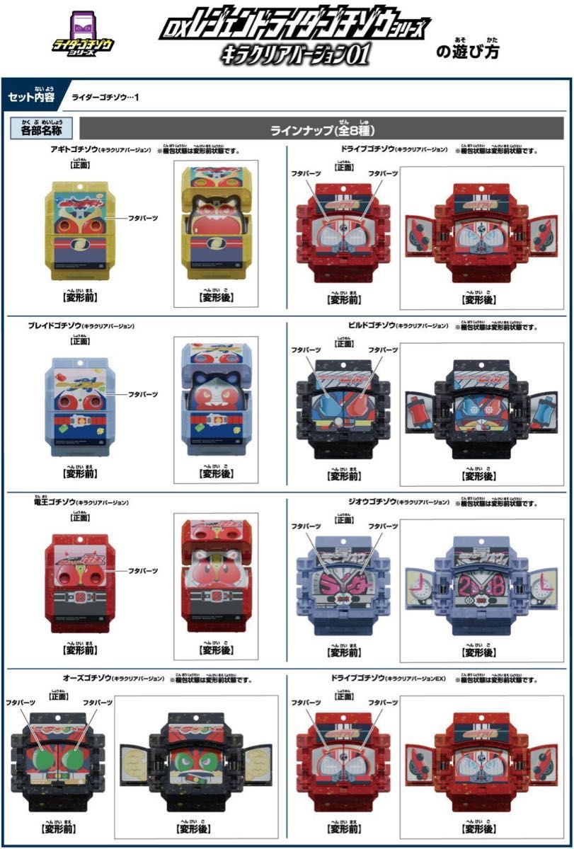仮面ライダーガヴ DXレジェンドライダーゴチゾウシリーズ キラ 仮面ライダーガヴ DXレジェンドライダーゴチゾウシリーズ キラ