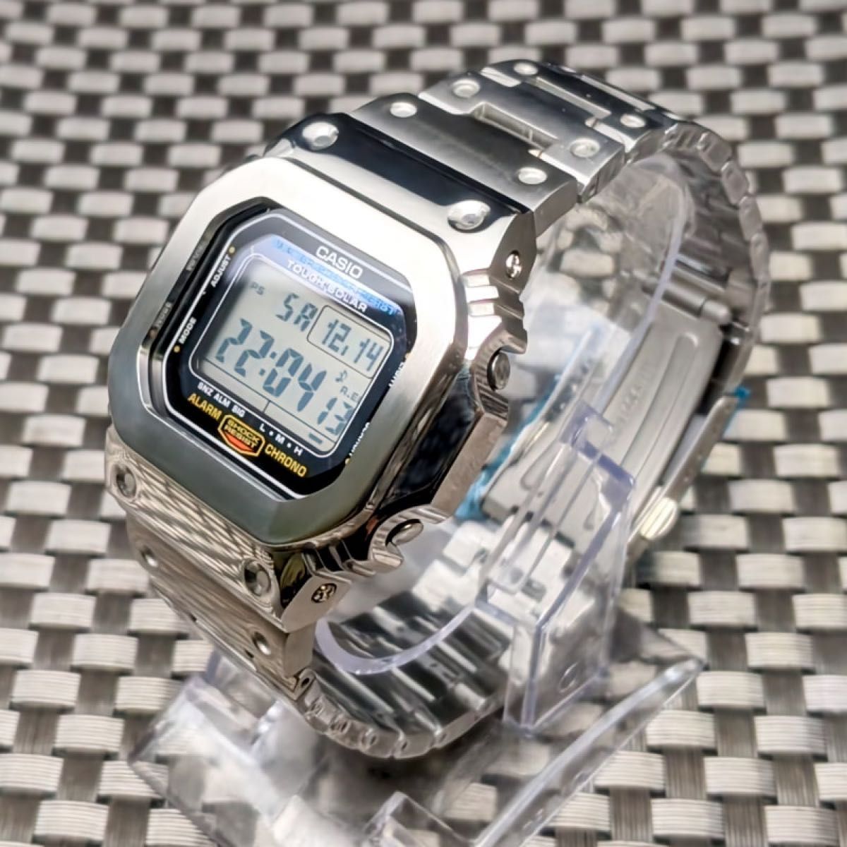 G-SHOCK 5610系 シルバー メタルベゼル ステンレススチール製 G-SHOCK 5610系 シルバー メタルベゼル ステンレススチール製