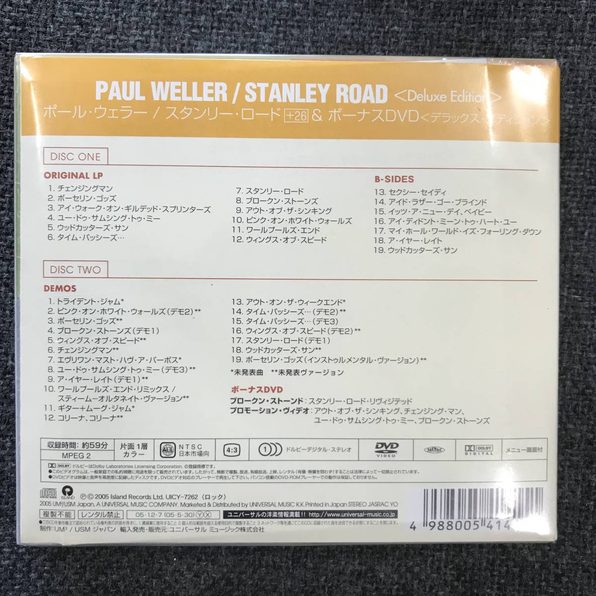  новый товар нераспечатанный CD* paul (pole) *wela- Stanley * load +26&DVD(DVD есть ).,(2005/12/07)/<UICY7262>: