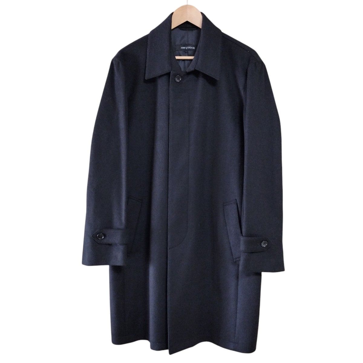 美品】AOKI ANNIVERSAIRE カシミヤ100 メンズコート LL ブラック 美品】AOKI ANNIVERSAIRE カシミヤ100 メンズコート LL ブラック
