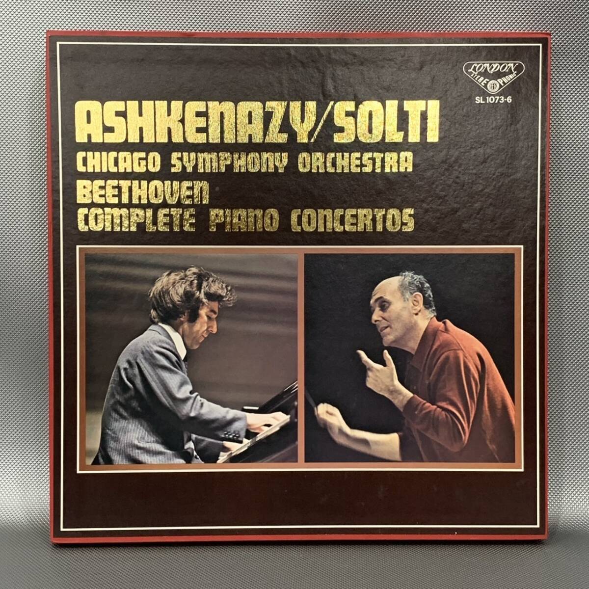 LP レコード ASHKENAZY/SOLTI CHIAGO SYMPHONY ORCHESTRA BEETHOVEN ベートーヴェン ピアノ協奏曲全集 SL-1073-6 #16