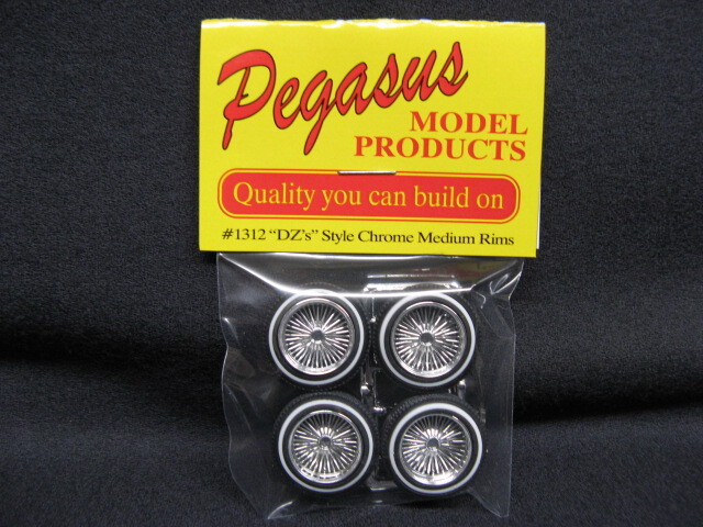 Pegasus / 1312 DZ's Style Chrome Medium Rims 未開封 !! / ローライダー / JADA / ペガサス