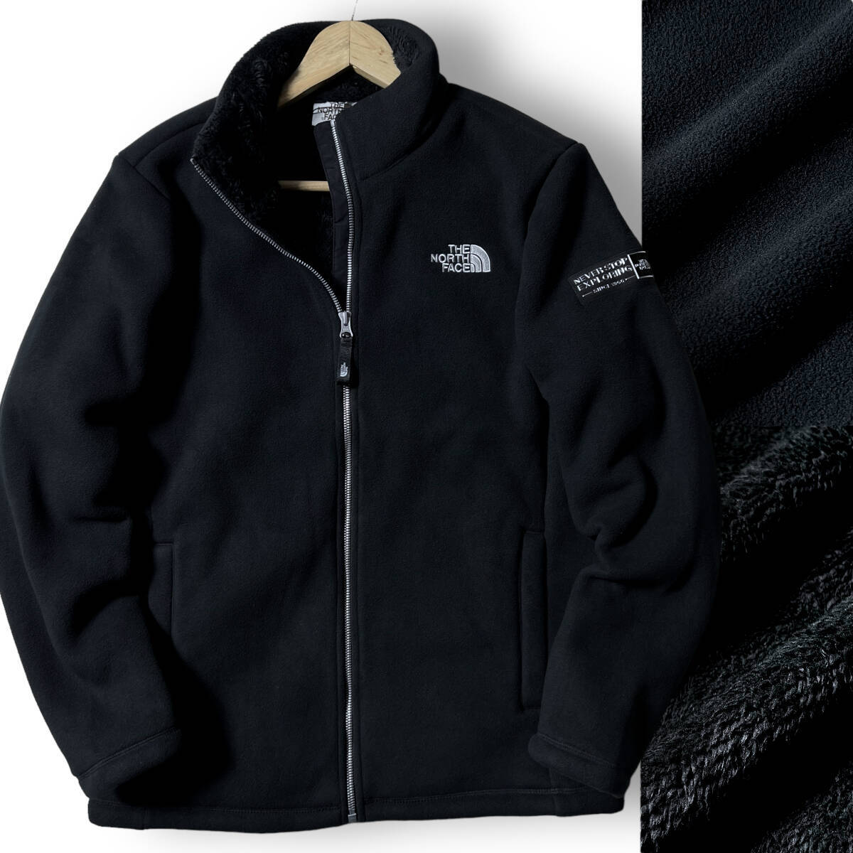 【M】新品 ノースフェイス 裏ボア フリースジャケット ホワイトレーベル THE NORTH FACE 防風 保温 ロゴ刺繍 ブルゾン アウトドア◆R772 Yahoo!オークション - 新品 THE NORTH FACE ノースフェイス