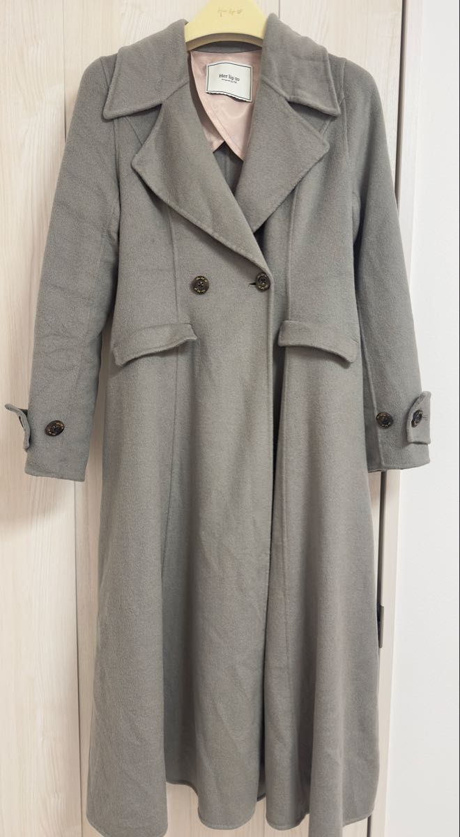 Hamilton Wool River Dress Coat pearl green Sサイズ Herlipto Hamilton Wool River Dress Coat pearl green Sサイズ Herlipto