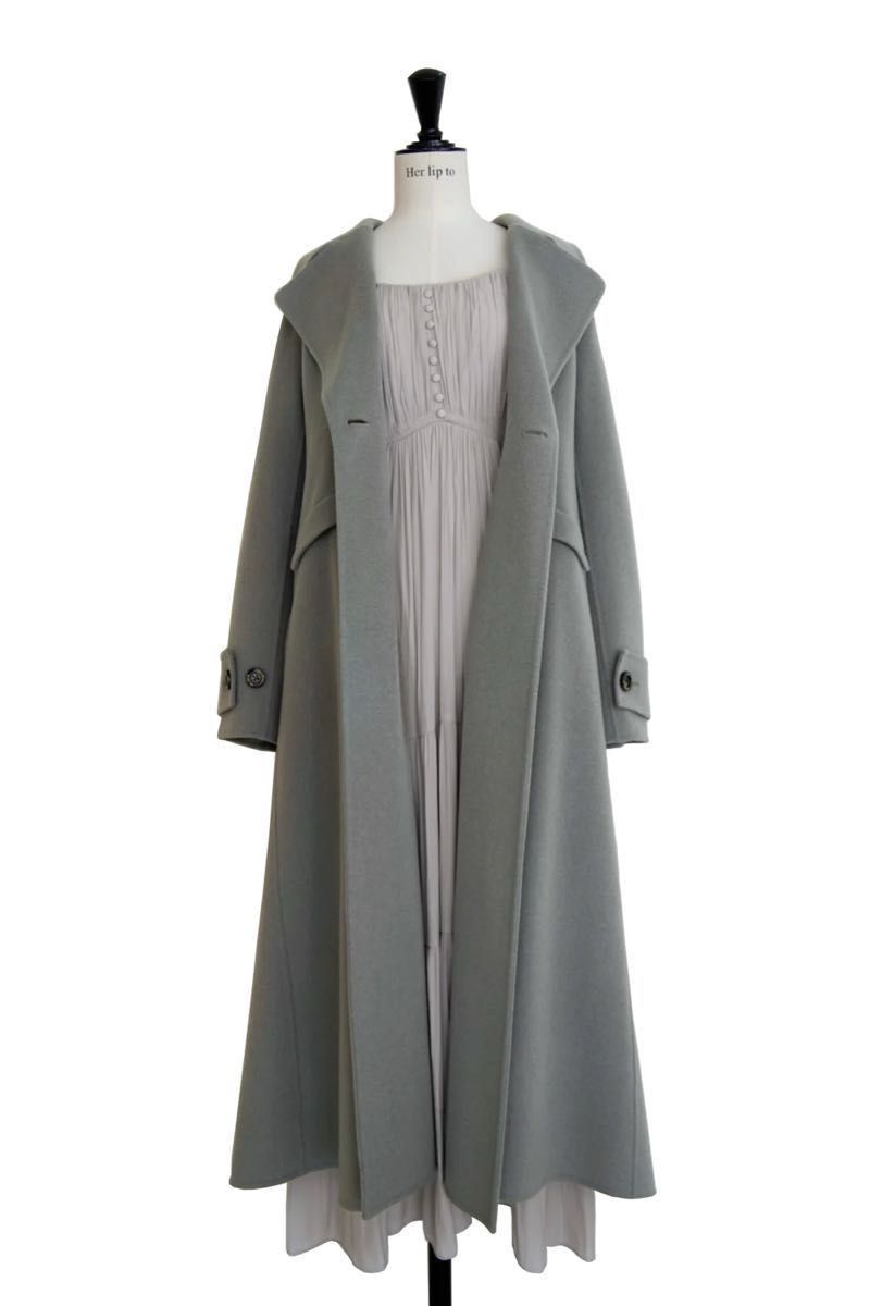 Hamilton Wool River Dress Coat pearl green Sサイズ Herlipto Hamilton Wool River Dress Coat pearl green Sサイズ Herlipto