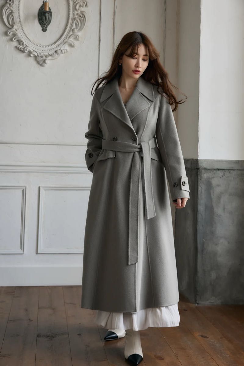Hamilton Wool River Dress Coat pearl green Sサイズ Herlipto Hamilton Wool River Dress Coat pearl green Sサイズ Herlipto