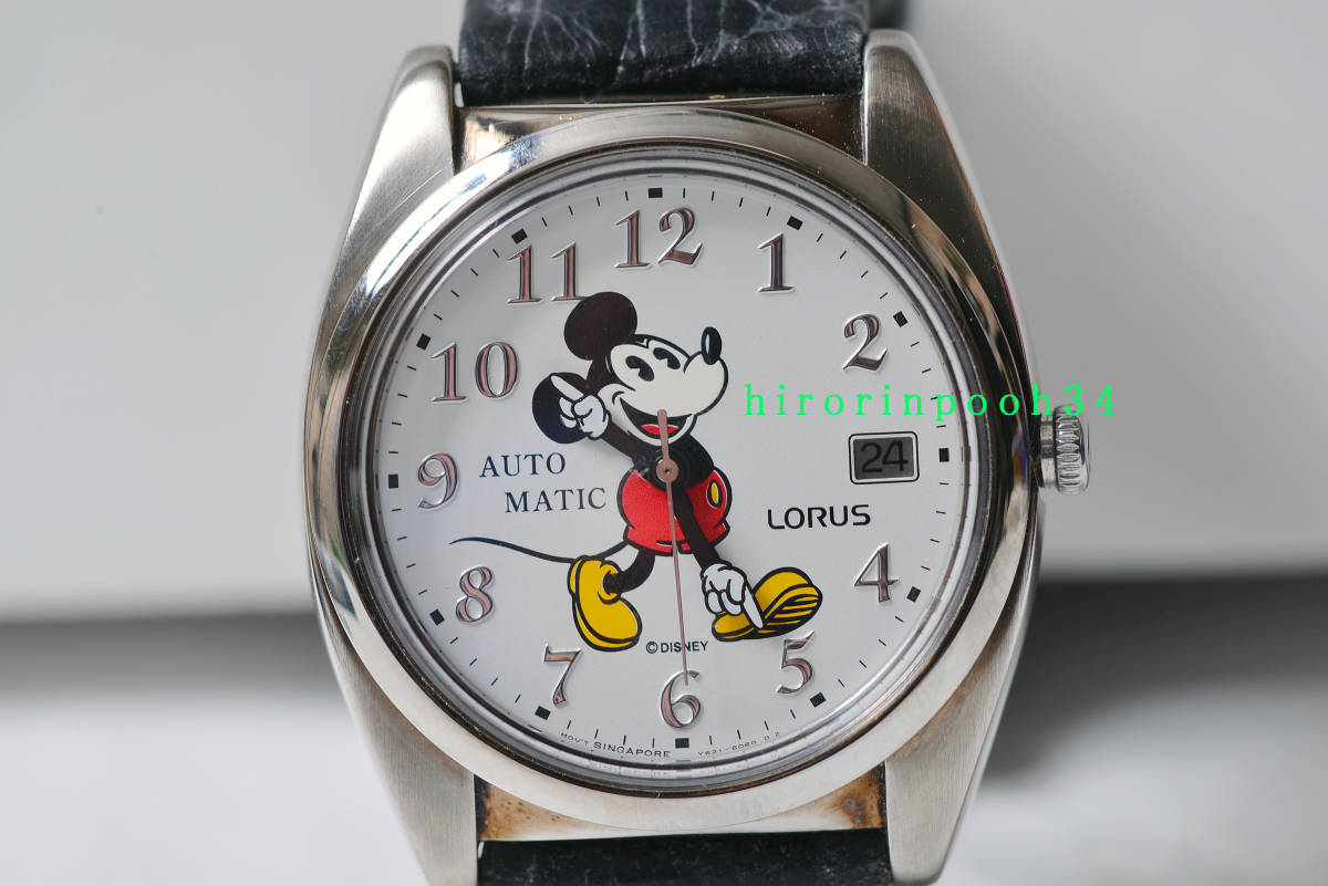  быстрое решение ценный * пирог I * Mickey Mouse высший класс 17 камень наручные часы * AUTOMATIC * каркас * LORUS SEIKO