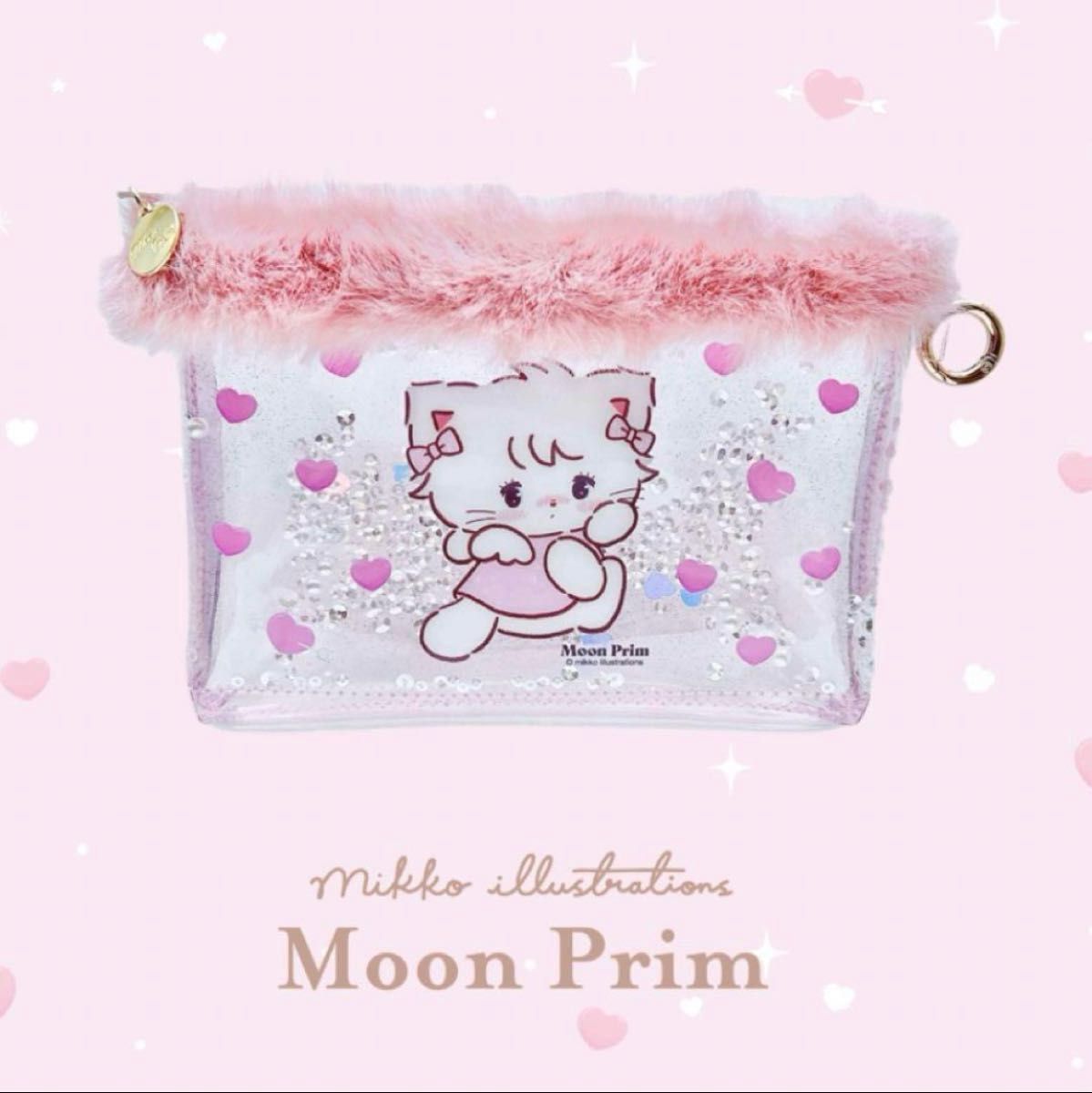 mikko popup Moon Prim クリアポーチ クリアファーポーチ ムース mikko popup Moon Prim クリアポーチ クリアファーポーチ ムース