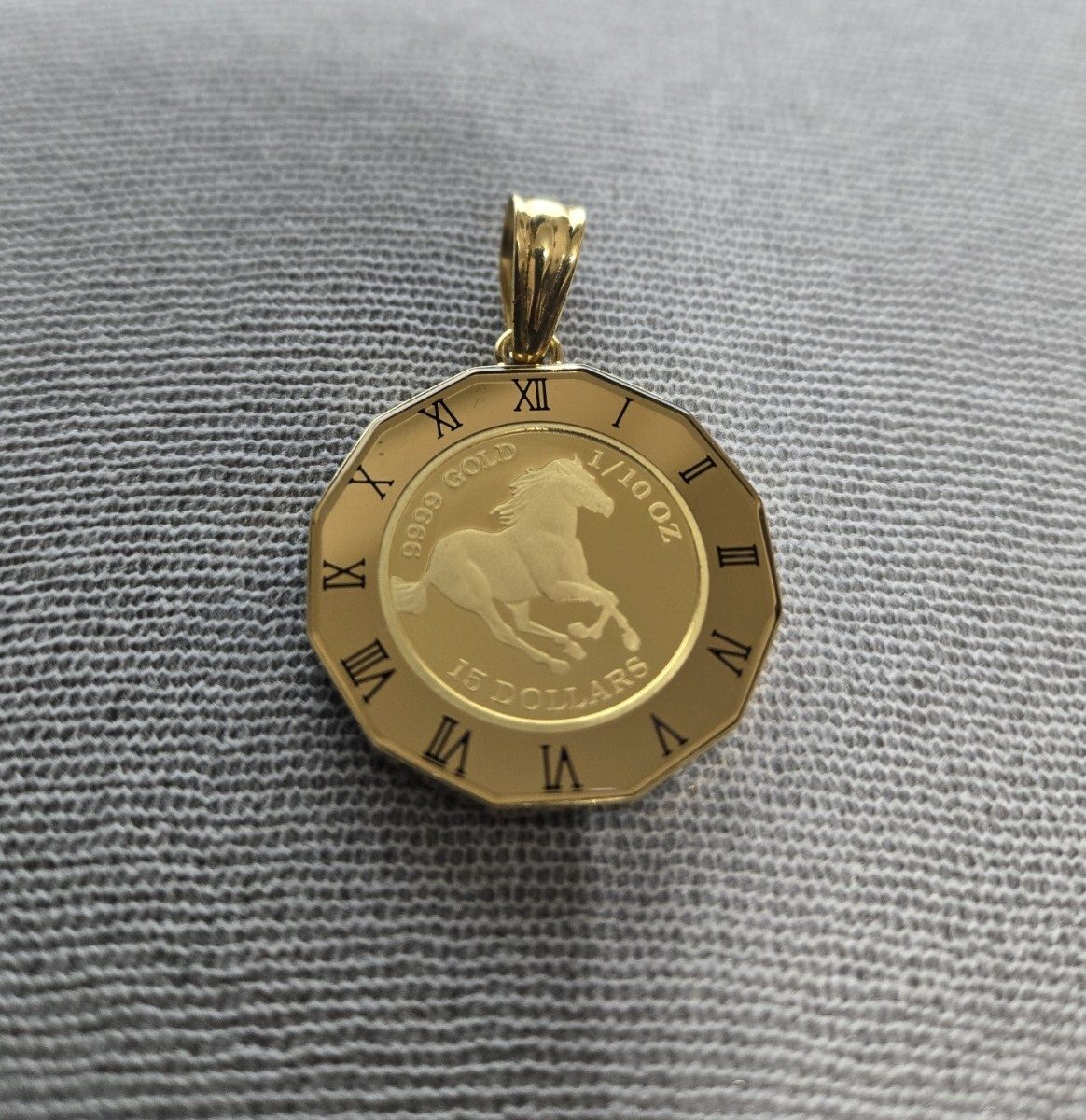 ペンダントトップ 9999GOLD K24 K18 金貨 純金ペンダント ペンダントトップ 9999GOLD K24 K18 金貨 純金ペンダント
