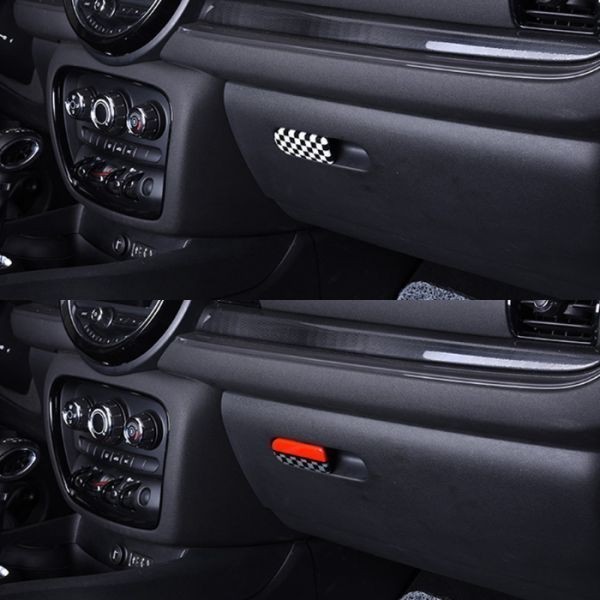 BMW MINI ミニクーパー グローブボックス ハンドル カバー チェッカーフラッグ F54 F60 ダッシュボード ドア インパネ インテリア_画像7