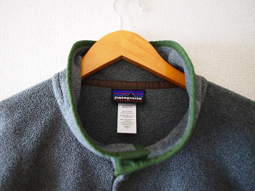 20-60代 人気ファッションブランド フリース パタゴニア patagonia 名作 シンチラ L/90's スナップT Mサイズ