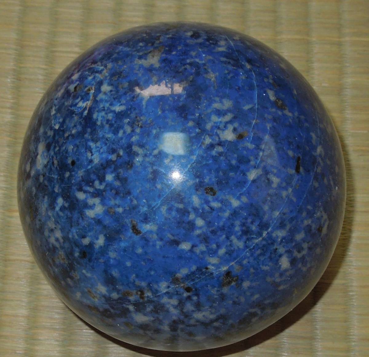 天然石　ラピスラズリ・瑠璃　径：約10cm 約1.5kg_画像1