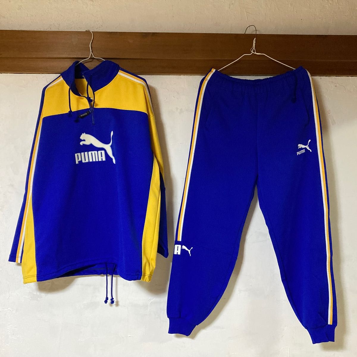 プーマ PUMA ジャージ 上下セット 青 黄色|Yahoo!フリマ(旧 プーマ PUMA ジャージ 上下セット 青 黄色|Yahoo!フリマ(旧