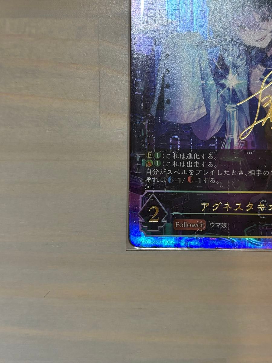 シャドウバース エボルヴ アグネスタキオン SP サイン入り シャドウバース エボルヴ アグネスタキオン SP サイン入り