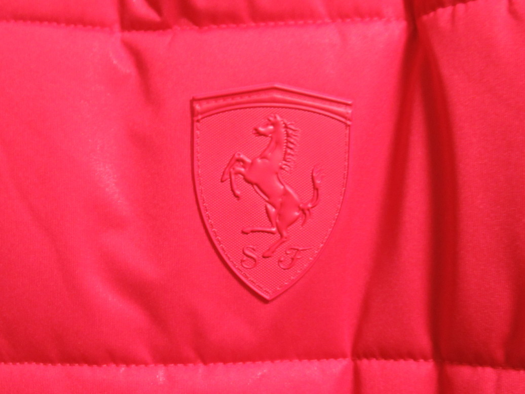 PUMA Ferrari パデッド ジャケット 赤 ロッソコルサ S プーマ フェラーリ レッド アウター WARM CELL 572156-02_画像6