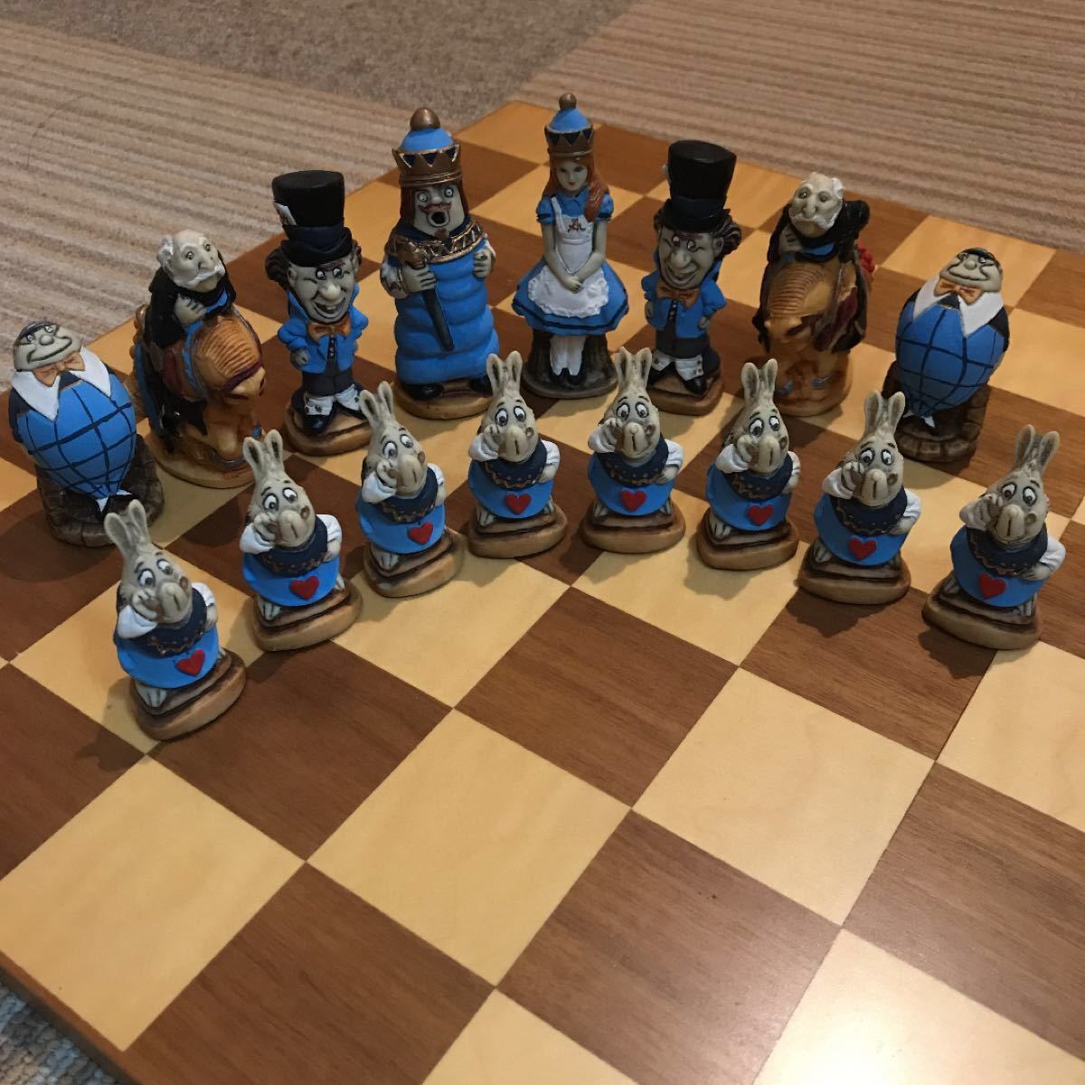 不思議の国のアリス チェス駒 チェスボードセット-