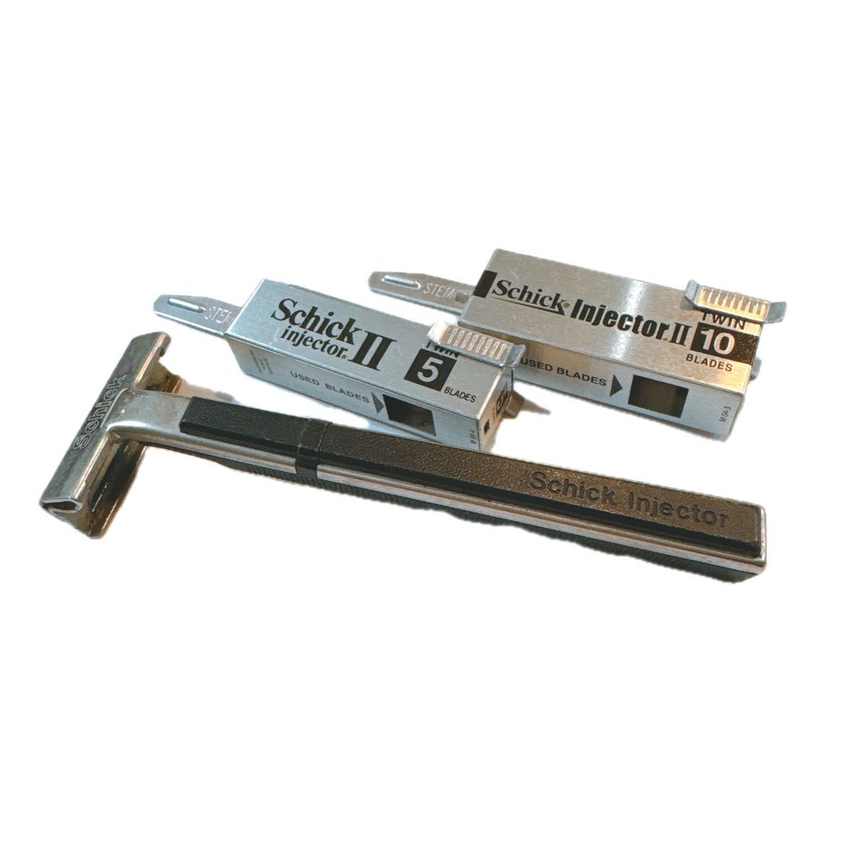 Schick シック インジェクターⅡ 替え刃付 髭剃り カミソリ T字 Schick シック インジェクターⅡ 替え刃付 髭剃り カミソリ T字