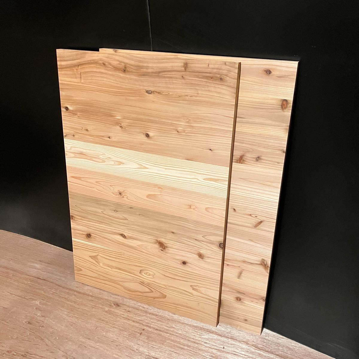 処分特価 木材端材 国産杉 60×90cm 厚み2.4cm 2枚組 木工DIYや工作に