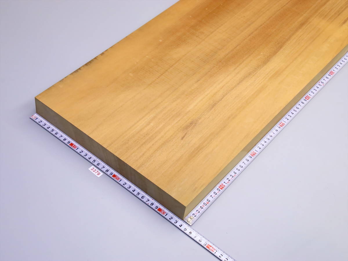 3379・アガチス柾目材の盤板・1810㎜×336㎜×41㎜＝1枚・◆重量は11kgです。