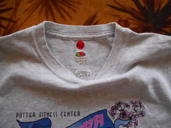  T-shirt no.121 FRUIT of THE LOOM Lofteez, S, gray, cotton 98% the US armed forces basis ground from came out thing center 