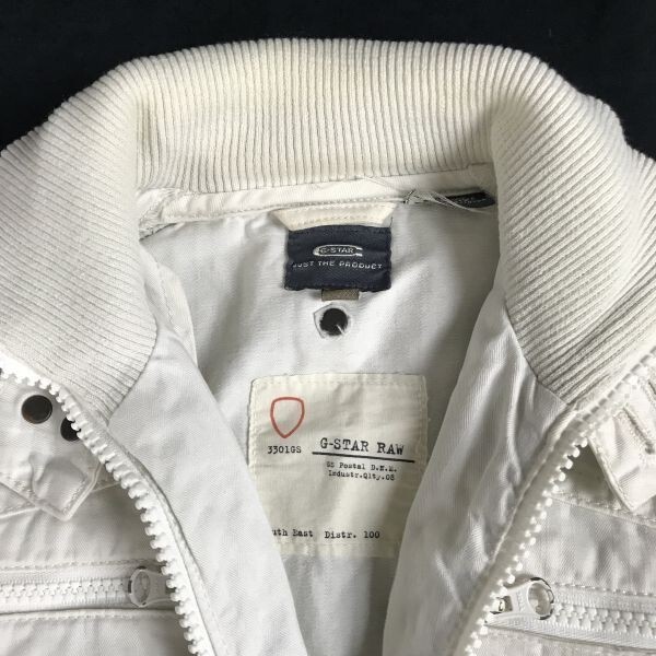 G-STAR RAW ホワイトジャケット ブルゾン 白 マウンテンパーカー G-STAR RAW ホワイトジャケット ブルゾン 白 マウンテンパーカー