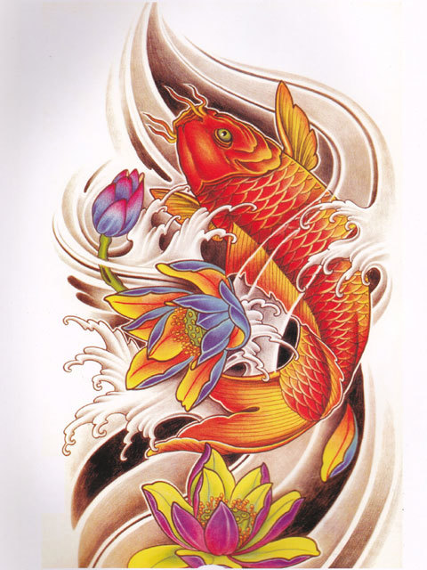 [ prompt decision ] tattoo reference book@TATTOO.. dragon * common carp * person [ta toe ] 304