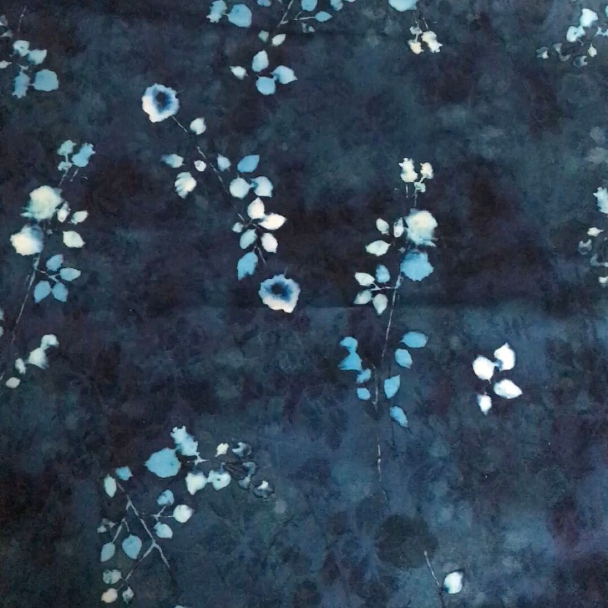 長さ100cm*145cm(広幅)秋冬新柄 葉柄植物高品質高級コットン生地 ジャガード加工プリント生地 ハギレ 布地