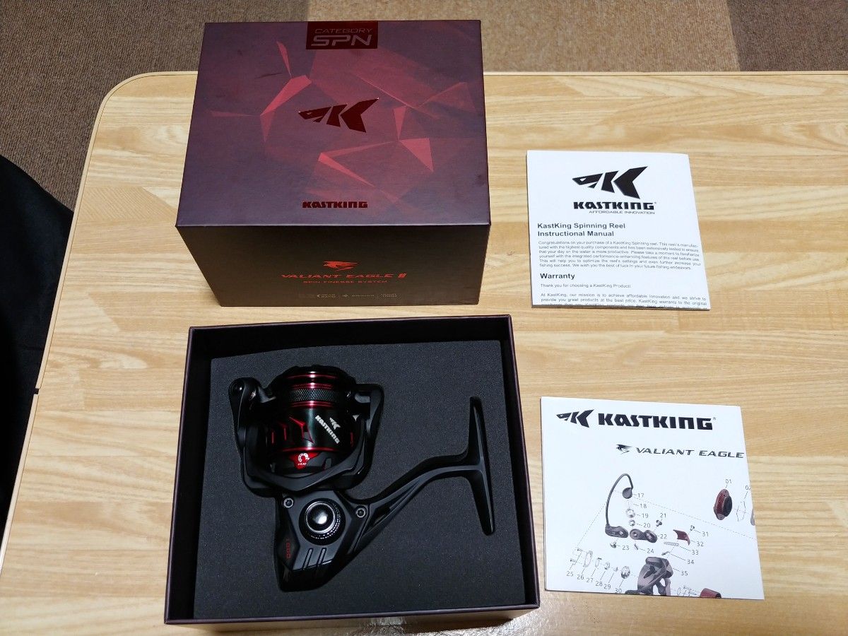 KastKing Valiant Eagle II スピニングリール軽量143g|Yahoo KastKing Valiant Eagle II スピニングリール軽量143g|Yahoo