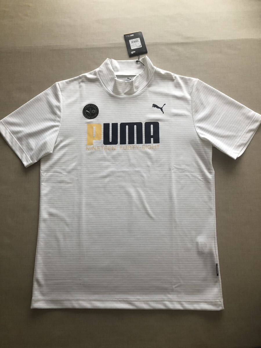 送料無料◆新品◆PUMA GOLF 半袖モックネックシャツ◆(L)◆539845-04◆プーマ ゴルフ