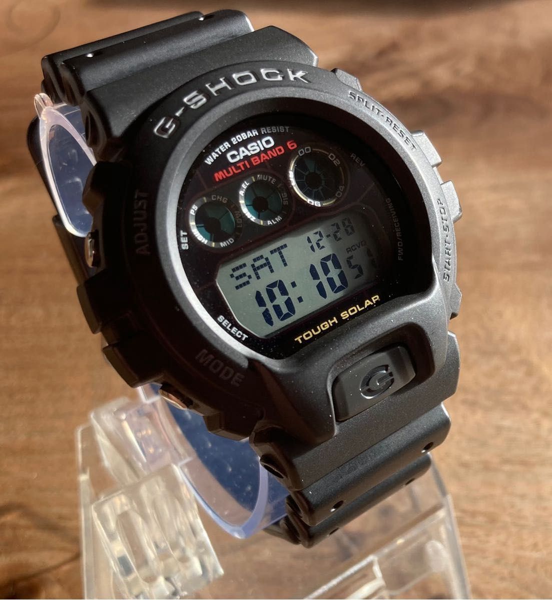 CASIO G-SHOCK 黒 マットブラック デジタル 電波ソーラー 三つ目 CASIO G-SHOCK 黒 マットブラック デジタル 電波ソーラー 三つ目