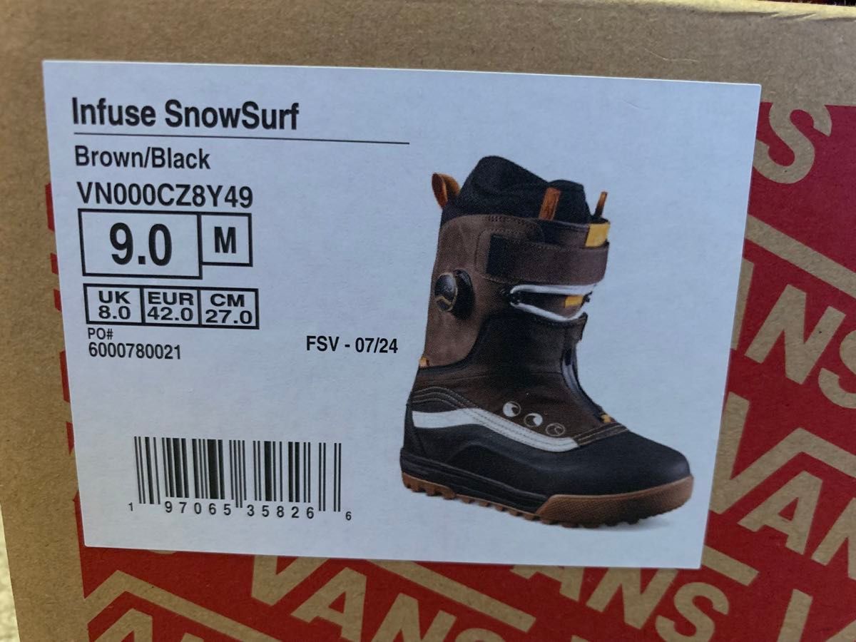 未使用新品24-25】VANS Infuse SnowSurf 27 0cm(実感26 0cmの人 未使用新品24-25】VANS Infuse SnowSurf 27 0cm(実感26 0cmの人