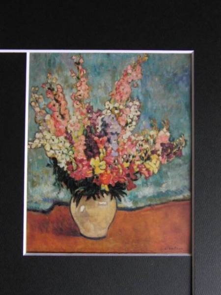 Valtat,VASE DE FLEURS, overseas edition super rare rezone, new goods frame attaching,y321