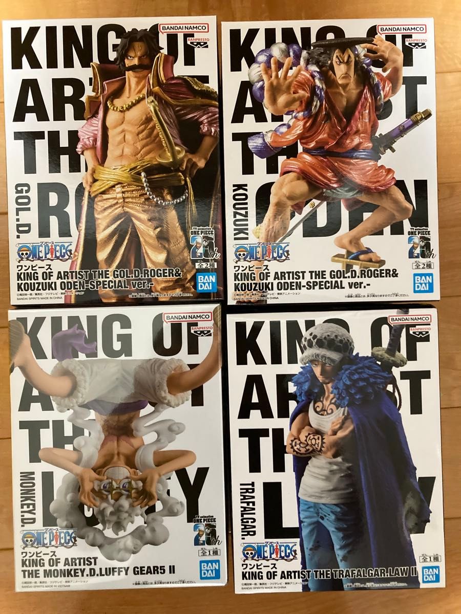 ワンピース KING OF ARTIST フィギュア ロジャー おでんニカロー 4体セット