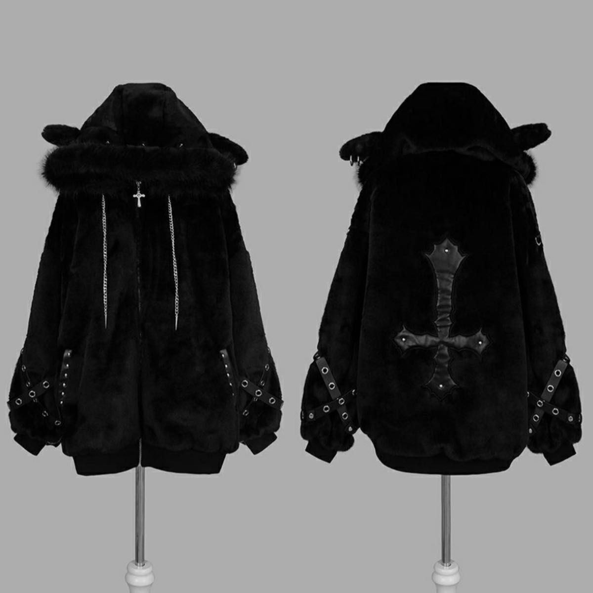 DimMoire ディムモアール BABY SHEEP ファーパーカーII Black 黒 DimMoire ディムモアール BABY SHEEP ファーパーカーII Black 黒
