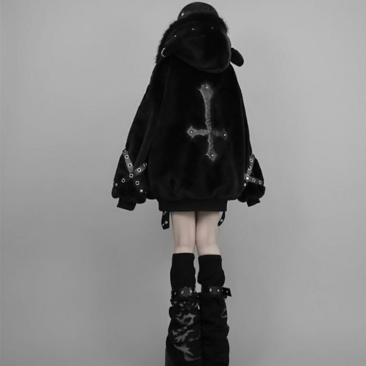 DimMoire ディムモアール BABY SHEEP ファーパーカーII Black 黒 DimMoire ディムモアール BABY SHEEP ファーパーカーII Black 黒