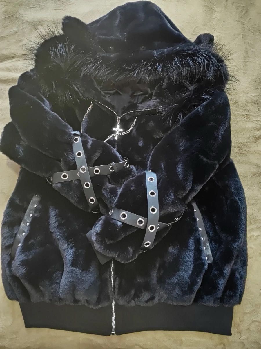 DimMoire ディムモアール BABY SHEEP ファーパーカーII Black 黒 DimMoire ディムモアール BABY SHEEP ファーパーカーII Black 黒