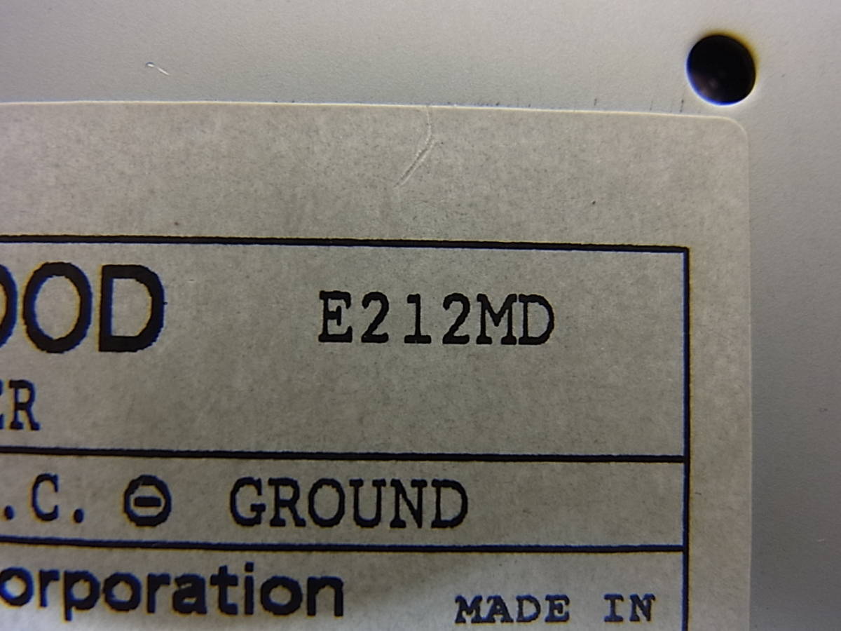 ◎E/249●ケンウッド KENWOOD☆MDプレイヤーデッキ☆カーオーディオ☆E212MD☆動作不明☆ジャンク_画像9