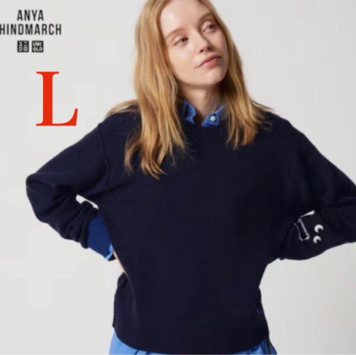 UNIQLOユニクロ アニヤハインドマーチセーター Lサイズ 男女 UNIQLOユニクロ アニヤハインドマーチセーター Lサイズ 男女