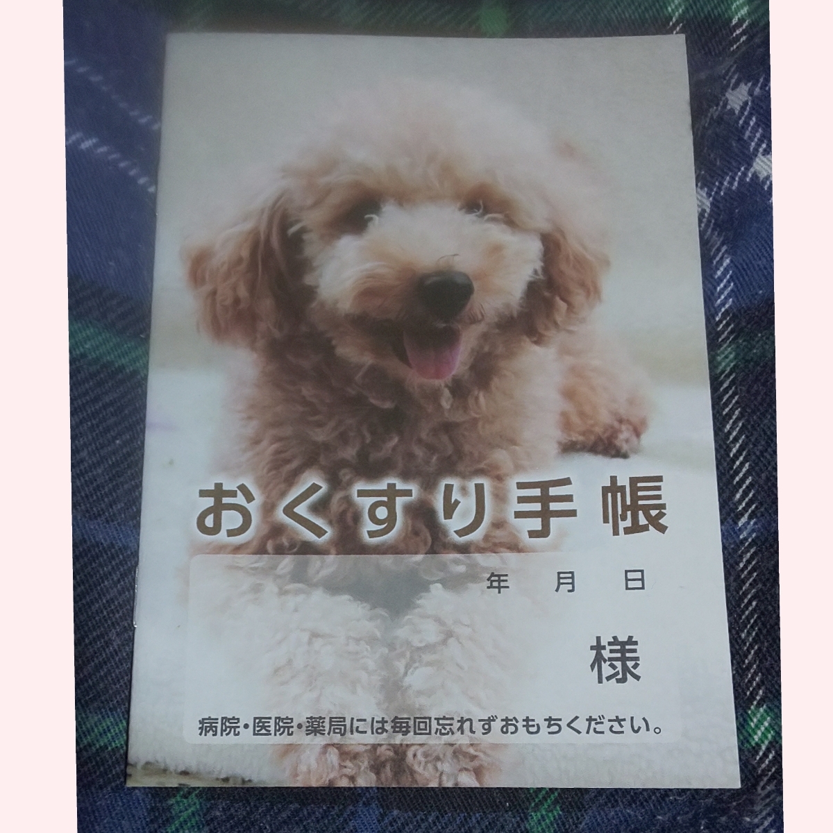 ヤフオク 新品 未使用 犬 トイプードル茶色 おくすり手帳 ヤフオク 新品 未使用 犬 トイプードル茶色 おくすり手帳