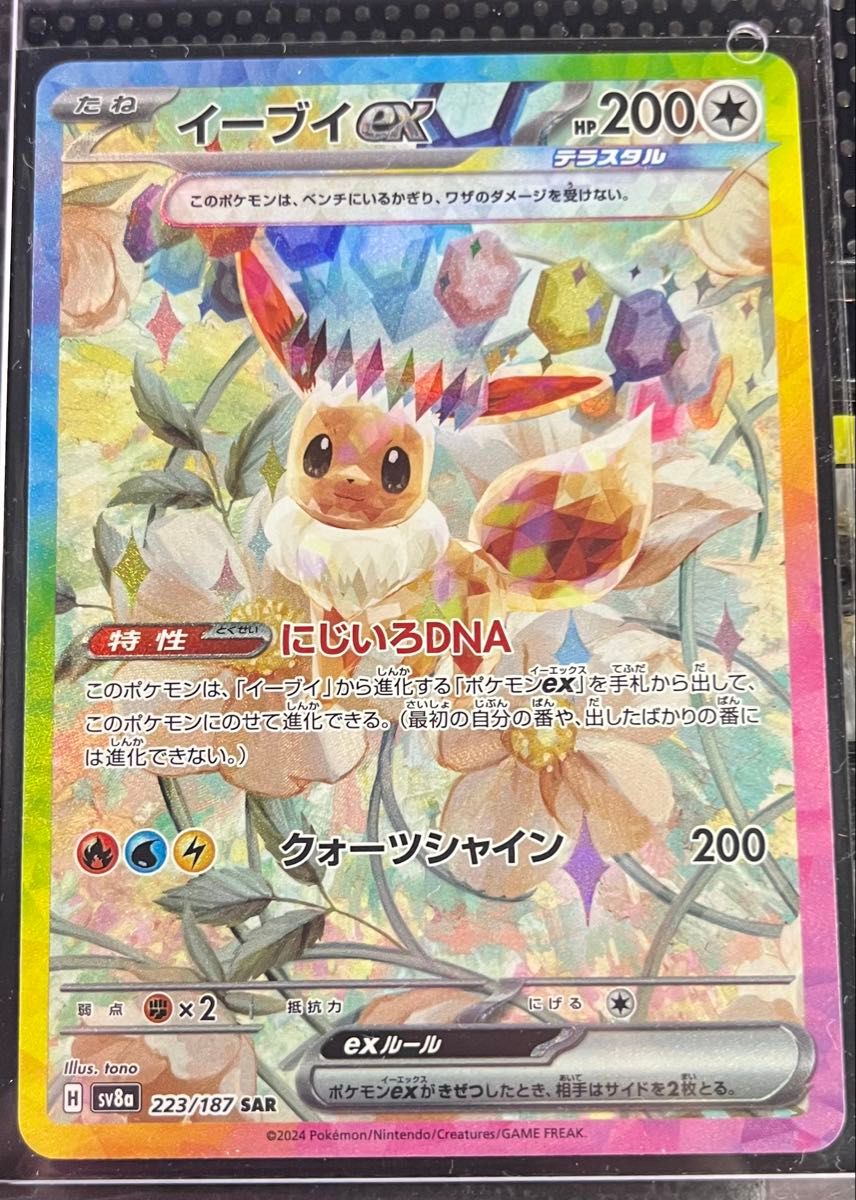 ポケモンカードゲーム イーブイex SAR テラスタルフェスex ポケモンカードゲーム イーブイex SAR テラスタルフェスex