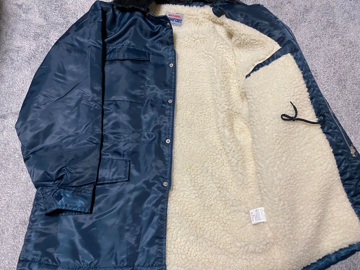 レトロ 裏ボア ドカジャン 走り屋 旧車會 カストロコート L レトロ 裏ボア ドカジャン 走り屋 旧車會 カストロコート L