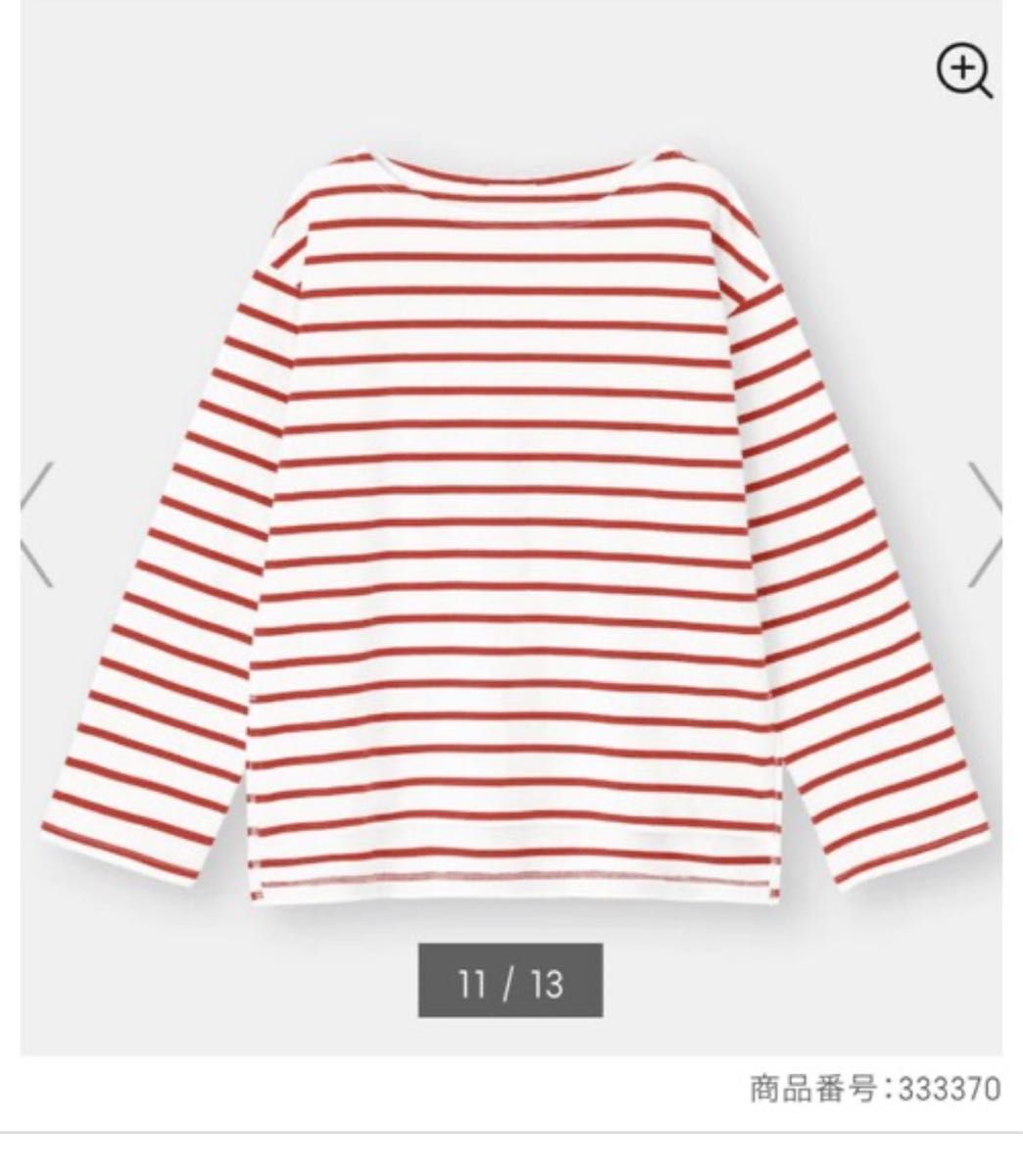 GUジーユー 人気定番 ボーダーロングスリーブTシャツ(長袖 GUジーユー 人気定番 ボーダーロングスリーブTシャツ(長袖