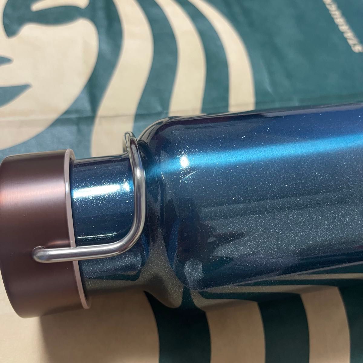キズあり ハンドルリッドステンレスボトルブルー473ml スタバ キズあり ハンドルリッドステンレスボトルブルー473ml スタバ