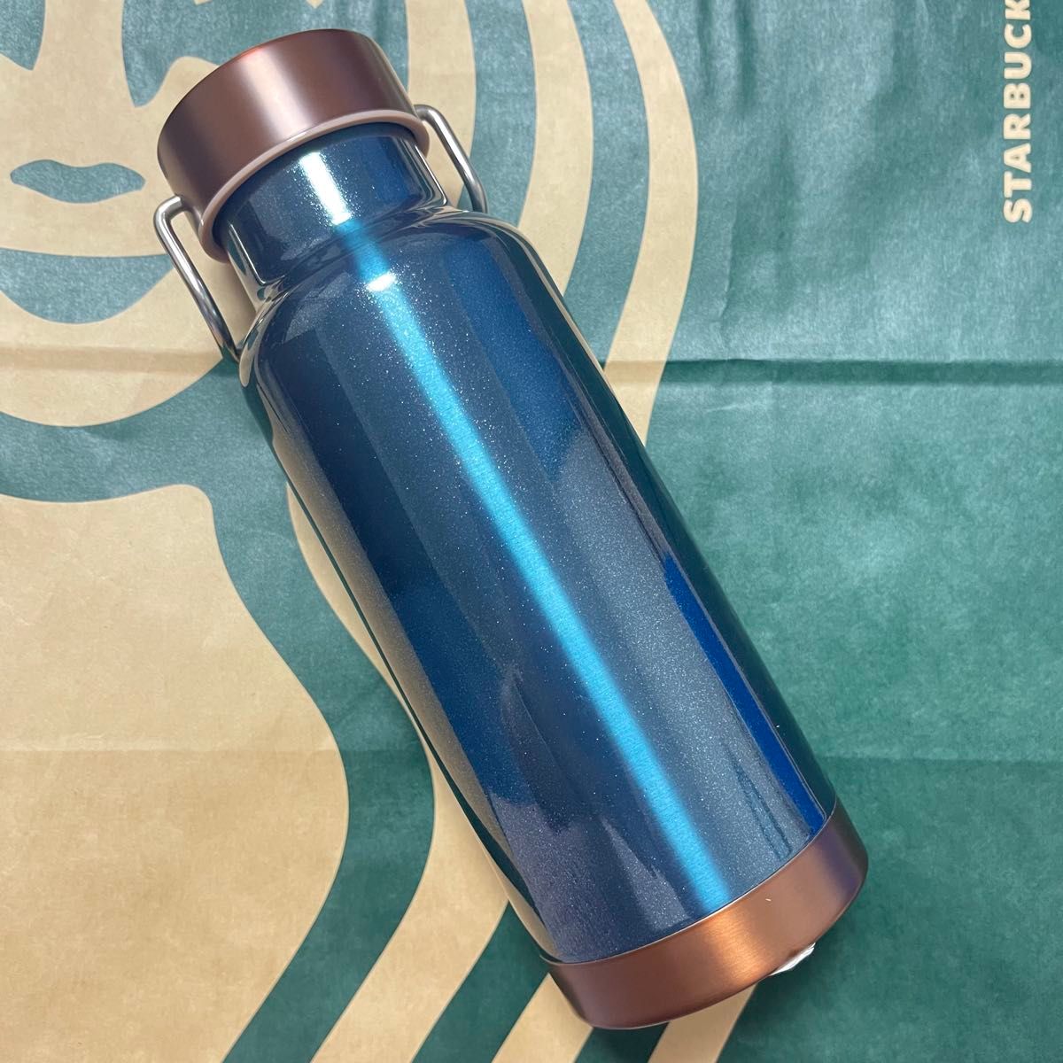 キズあり ハンドルリッドステンレスボトルブルー473ml スタバ キズあり ハンドルリッドステンレスボトルブルー473ml スタバ