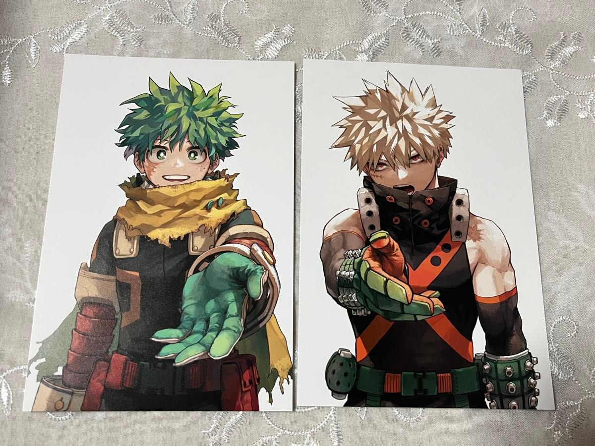 爆豪勝己 緑谷 緑谷出久 僕のヒーローアカデミア イラストカード 爆豪勝己 緑谷 緑谷出久 僕のヒーローアカデミア イラストカード