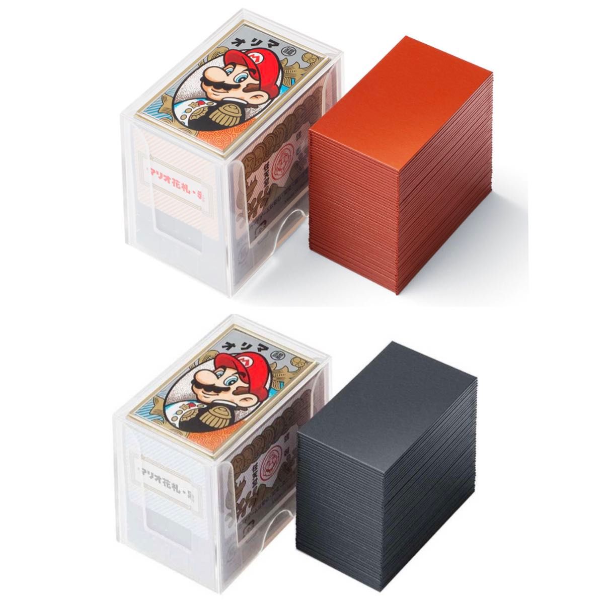 【新品】任天堂 マリオ花札 赤・黒 2点セット 新品】任天堂 マリオ花札 赤・黒 2点セット 花札